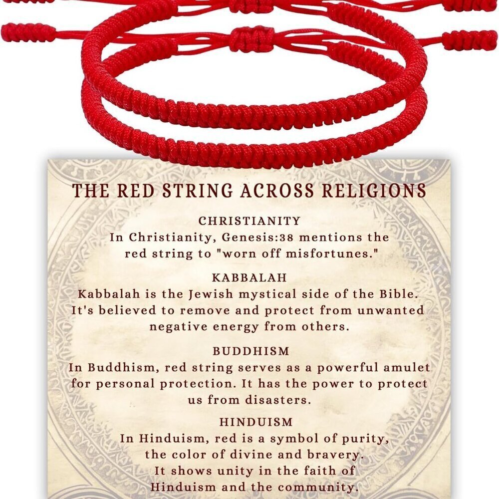 Red String Bracelet for Women Men Adjustable Protection Lucky Gift Jewelry